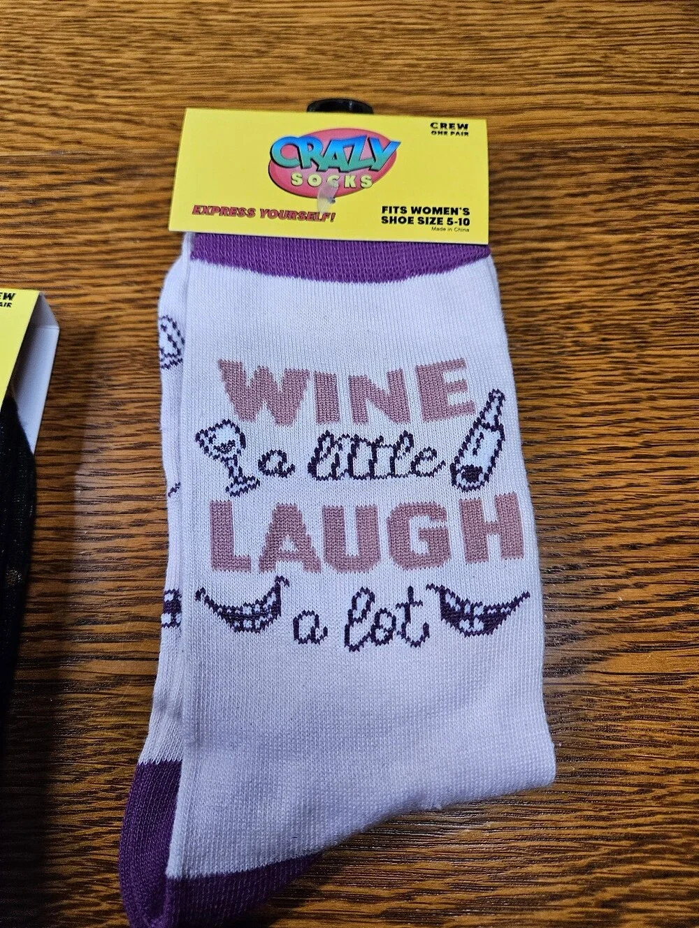 Crazy Socks Wine And Smores Bundle